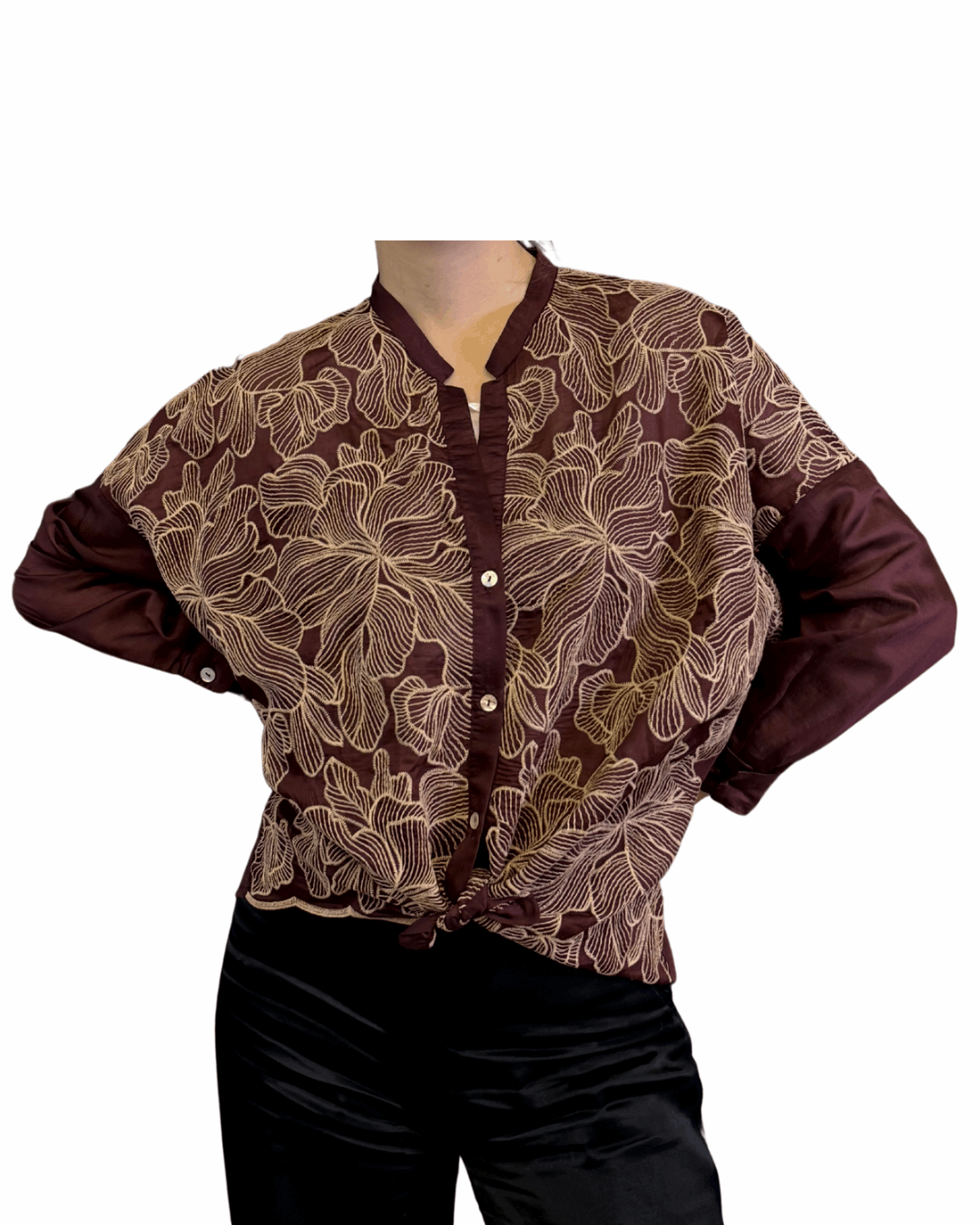 Camicia misto seta