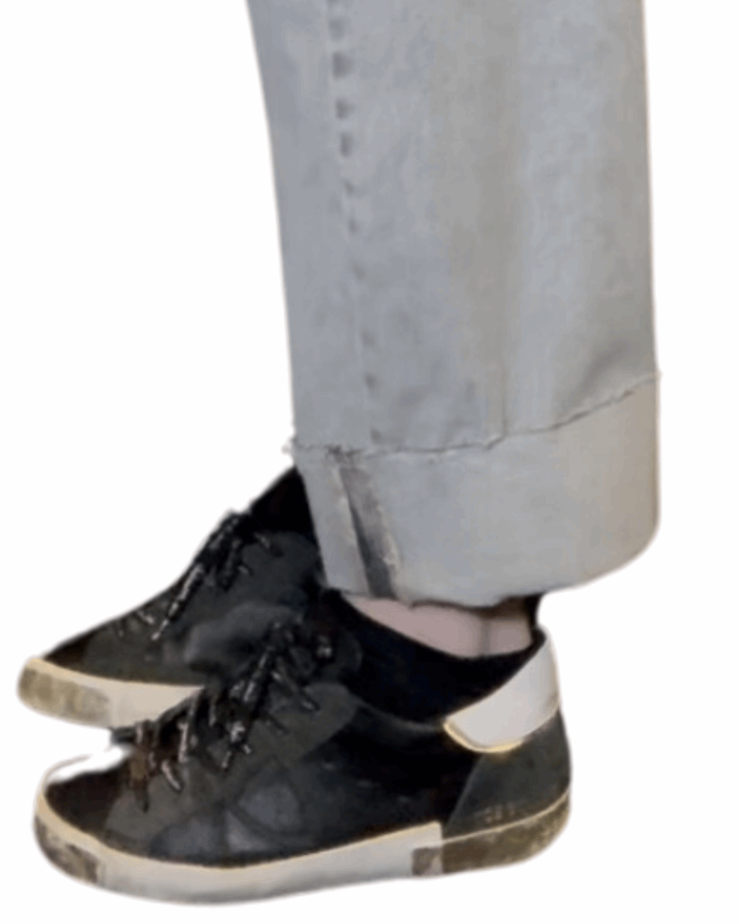 Jeans con risvolto