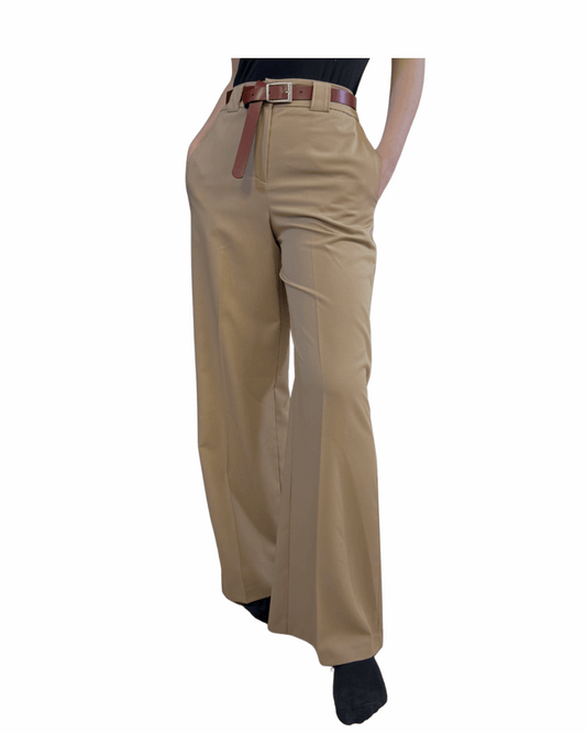 Pantalone color biscotto